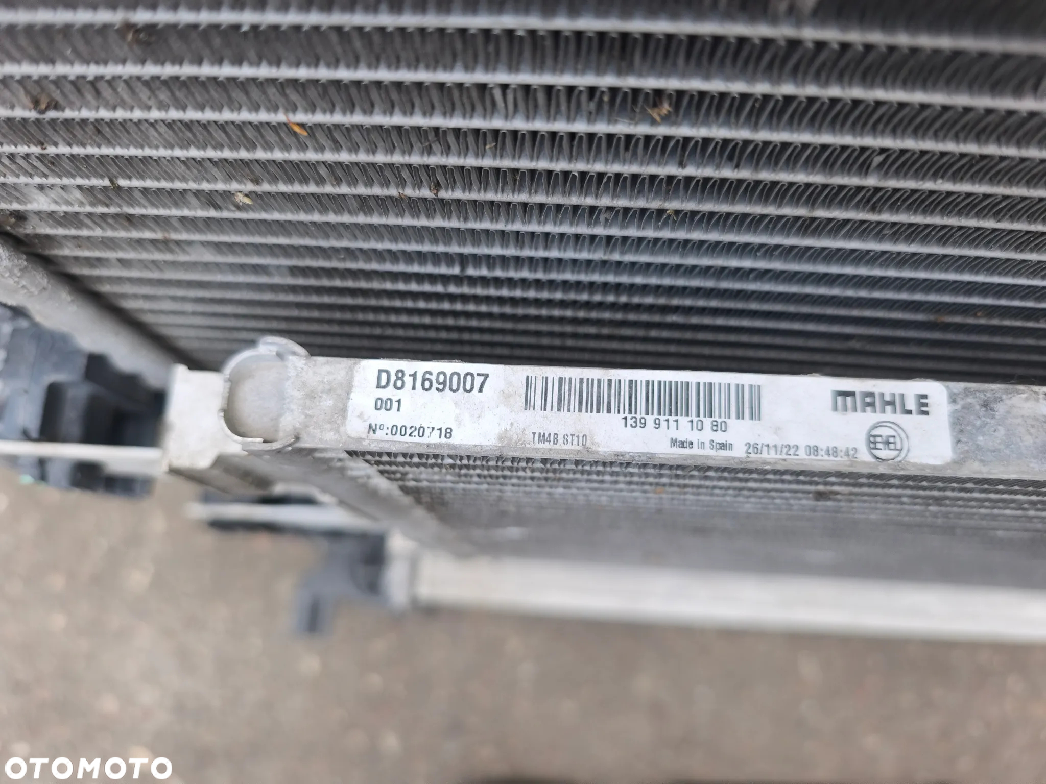 Komplet chłodnic wiatraki chłodnica wody klimatyzacji intercooler Citroen Jumper Peugeot Boxer 2.0 2.2 52181949 1399111080  53144431  52181956 - 5