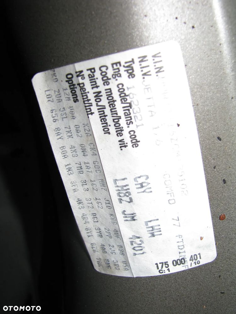 VOLKSWAGEN JETTA VI 2012 ROK 1.6 TDI CAY LAKIER LH8Z  LHW MASKA ATRAPA wózek sanki - 13