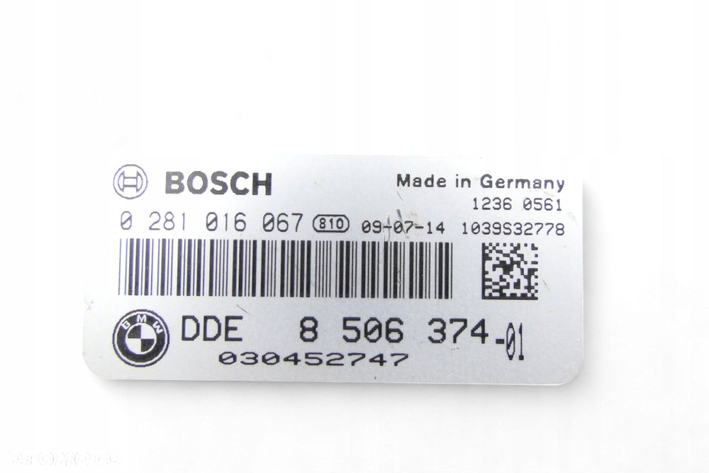 Komputer Sterownik Silnika BMW E87 E83 E60 E60 E90 E91 F10 2.0D N47 8506374 - 4