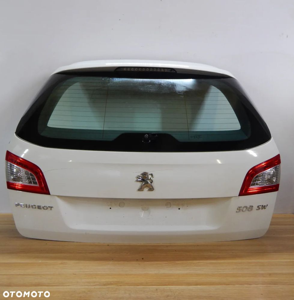 Klapa pokrywa bagażnika Peugeot 508 SW 10-18 EWPB biała Łuków części - 2