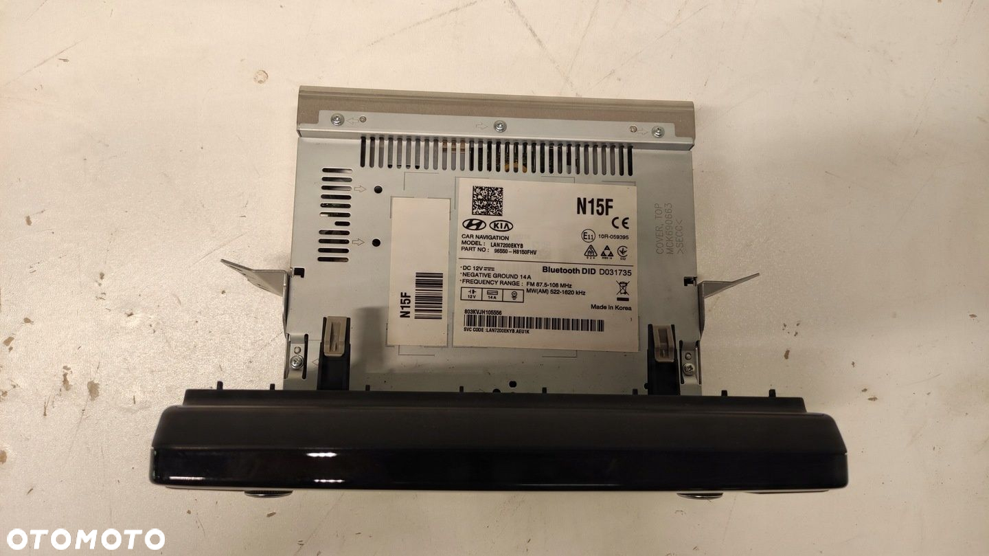 KIA STONIC RADIO NAVIGACJA NAWIGACJA EKRAN GPS 96550-H8150 KARTA INSTRUKCJA - 4