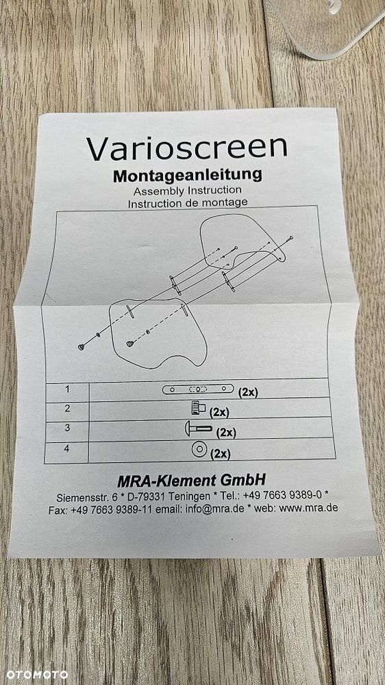 Deflektor Szyby MRA Varioscreen (Górna Część) Yamaha FJR 1300 2006-2012 - 2
