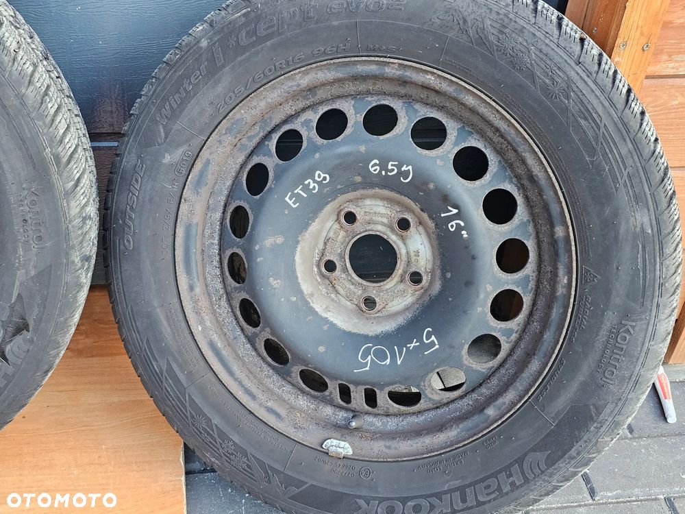 KOŁA FELGI STALOWE OPONY ZIMOWE 205/60 R 16 OPEL ASTRA J K MOKKA 5x105 ET39 - 4