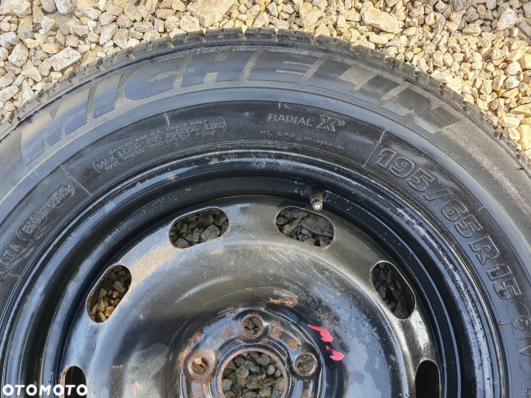 ORYGINALNE KOŁO DOJAZDOWE ZAPASOWE DOJAZDÓWKA VOLKSWAGEN 15" 195/65 R15 6J ET38 5X100 1J0601027K MICHELIN - 2