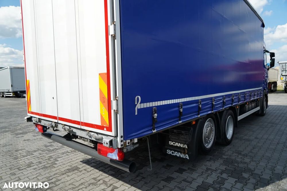 Scania S 450 / SOLO / CORTINĂ / 6x2 / ACOPERIȘ RIDICABIL / PUNȚĂ RIDICABILĂ / - 14
