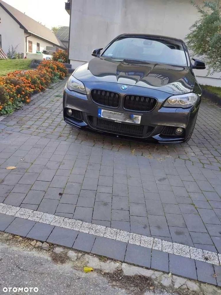 Przednia Dokładka Zderzaka BMW F10 F11 M-pakiet Spoiler Czarny połysk - 4