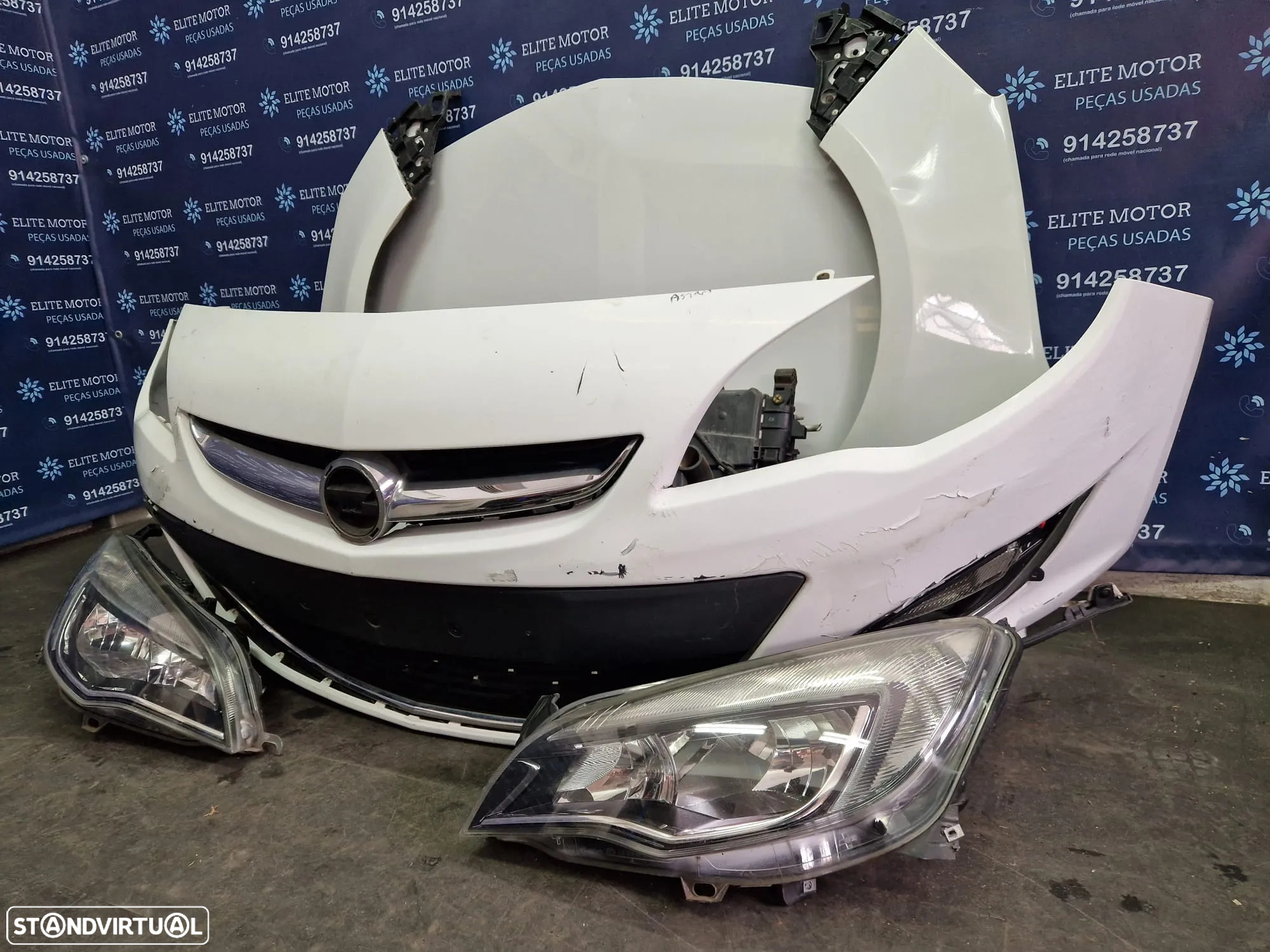 Frente completa usada OPEL ASTRA J 3 PORTAS parachoques capot oticas guardalamas - 2