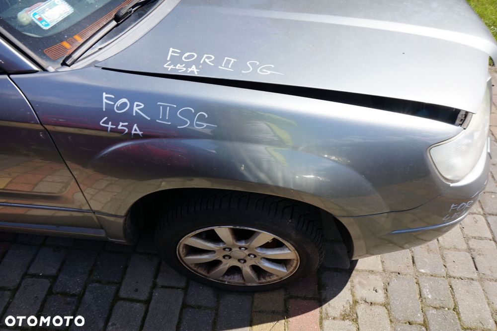 MASKA ZDERZAK BŁOTNIKI LAMPY FORESTER II SG LIFT 45A  SUBARU 2006-2008 SZARY PRZÓD KOMPLETNY - 17