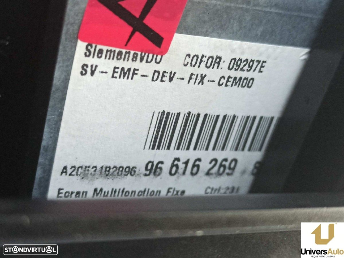 SISTEMA NAVEGAÇÃO GPS CITROEN C6 BáSICO - 7