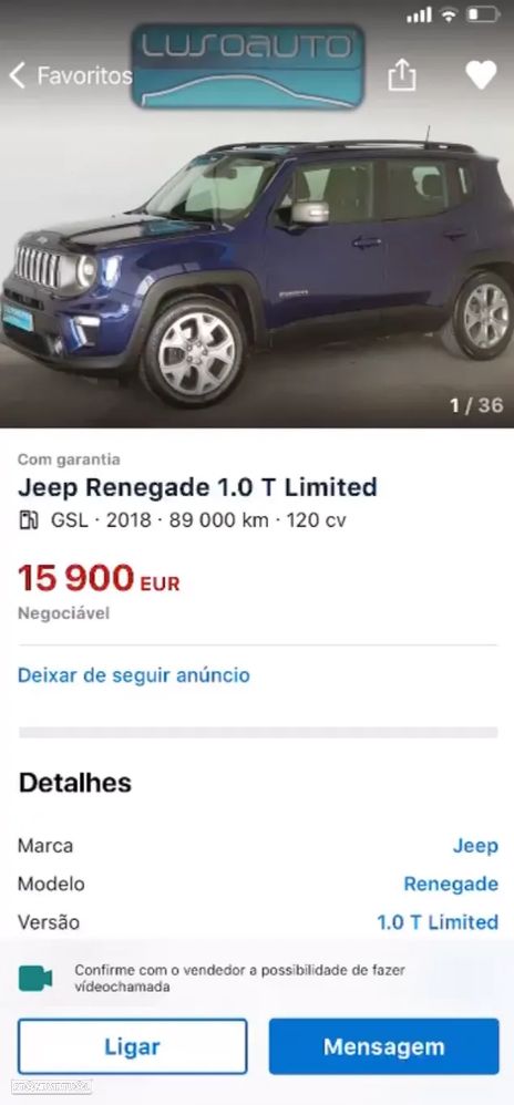 Jeep Renegade 1.0 T Limited - 18