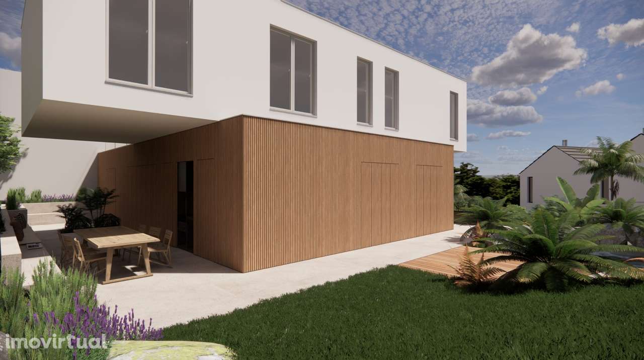 Terreno Urbano com Projeto Aprovado para Moradia T4 Moderna e Piscina - Grande imagem: 3/20