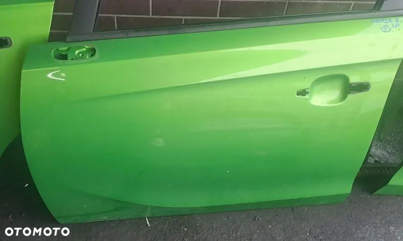 OPEL CORSA E 15r DRZWI LEWY PRZÓD PRZEDNIE Z30P GOŁE - 2