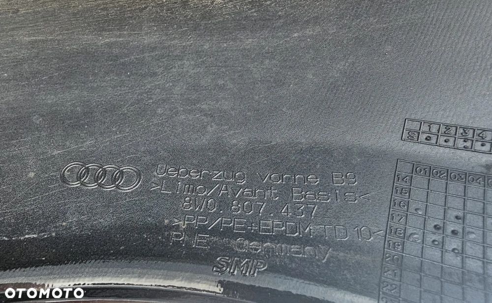 ZDERZAK PRZÓD AUDI A4 B9 8W0807437 GRILL 8W0853651 - 12