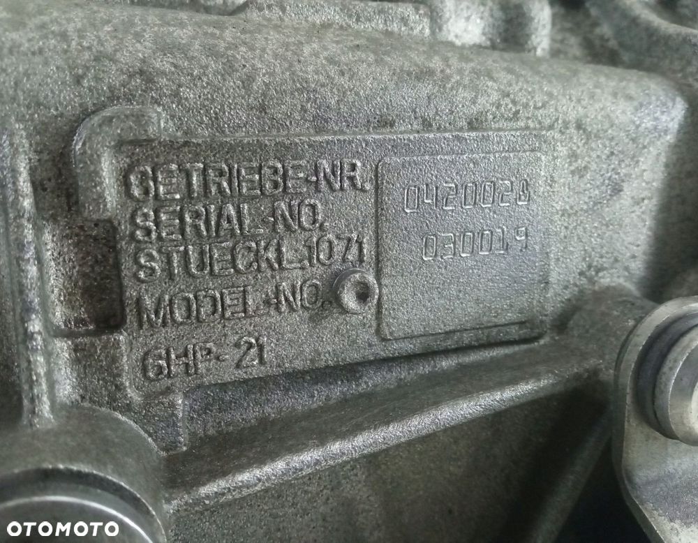 SKRZYNIA BIEGÓW AUTOMATYCZNA BMW E81 E87 E90 E91 3.0 D 6HP21 - 6
