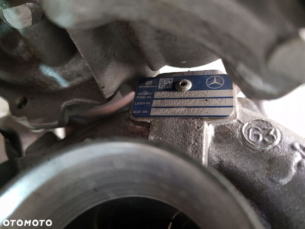 turbosprężarka turbo a6510902880 mercedes w212 lift 2.2 cdi - 11