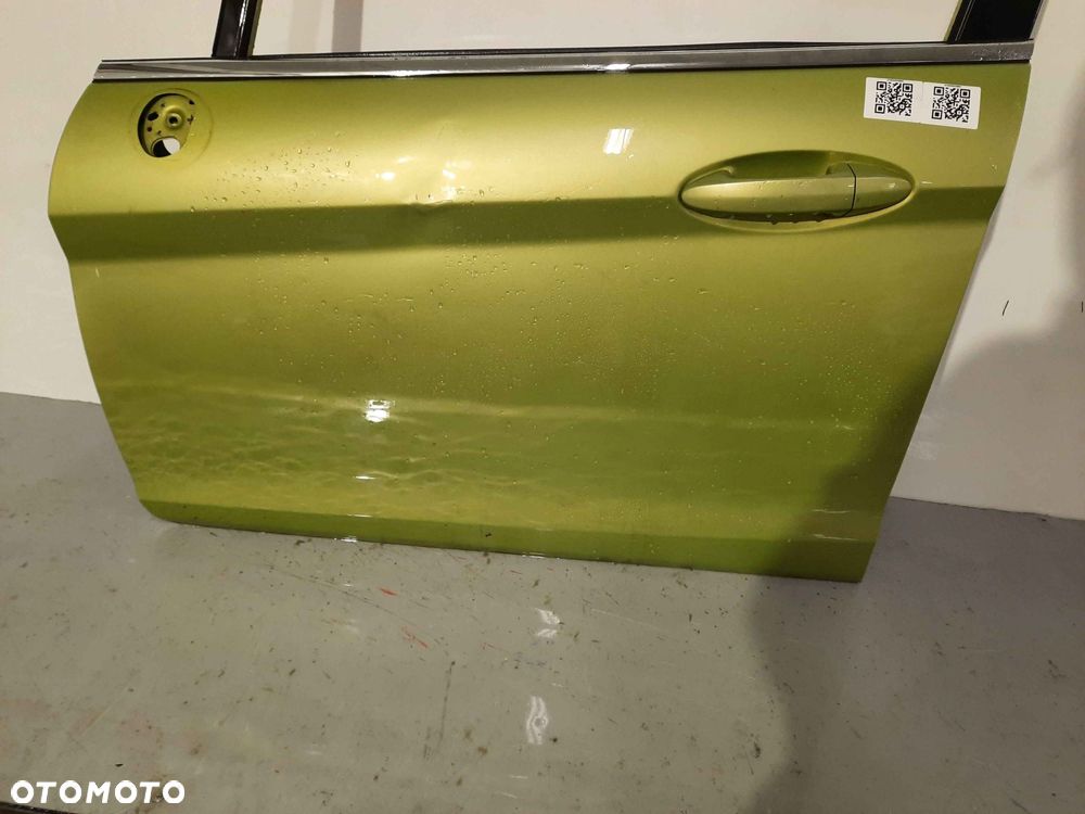 } DRZWI PRZÓD PRZEDNIE LEWE FORD FIESTA MK.7 7 VII 59 ZIELONA LIMONKA 5D 5 DRZWI HB - 5