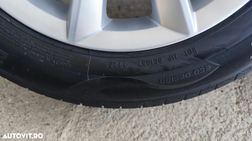 Set jante aliaj Skoda Minoris 6,5J x 16 ET 46 5x112 se vand cu sau fara anvelope (2 sunt bune, 2 nu) 205/55/16 - 7