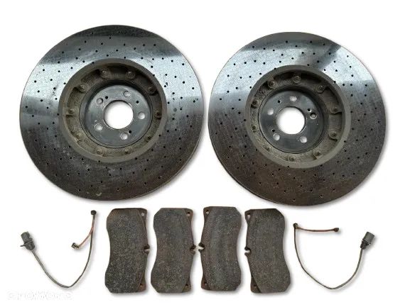 Klocki tarcze hamulcowe Tarcza hamulcowa ceramiczna przód przednia Audi RS6 RS7 RS-6 RS-7 C7 4G0615301AJ 4G0615302Q 4H0698151P Ceramic brake disc front Audi RS6 RS7 2013 2014 2015 2016 2017 2018 - 1