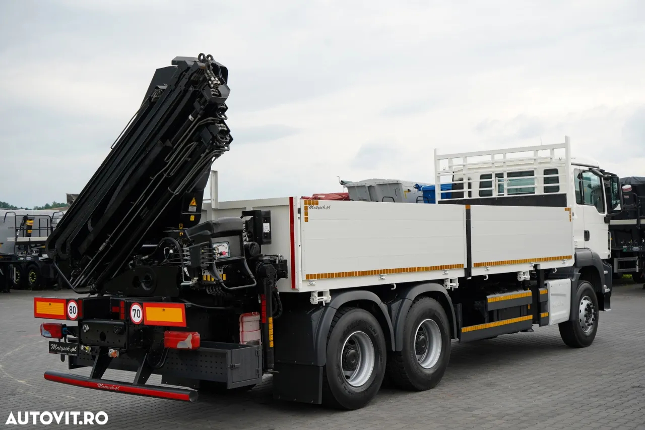 MAN TGS 26.360 / 6X4 / BOTTOM 6.5 M + HDS HIAB 211 EP-5 / CAPACITATE MAXIMĂ DE RIDICARE: 6 900 KG / RADIOCOMANDĂ / ROTARE / MANUALĂ / EURO 6 - 11
