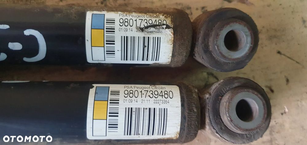 Amortyzator prawy lewy tył tylny Citroen C3 II 9801739480 - 5