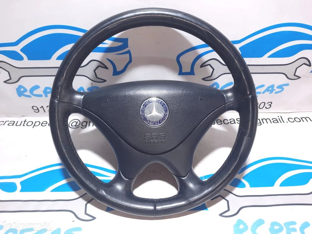VOLANTE GUIADOR COMPLETO MERCEDES BENZ SLK R170 W170 A1704600003 1704600003 CLK C208 W208 PELE AIRBAG - 2