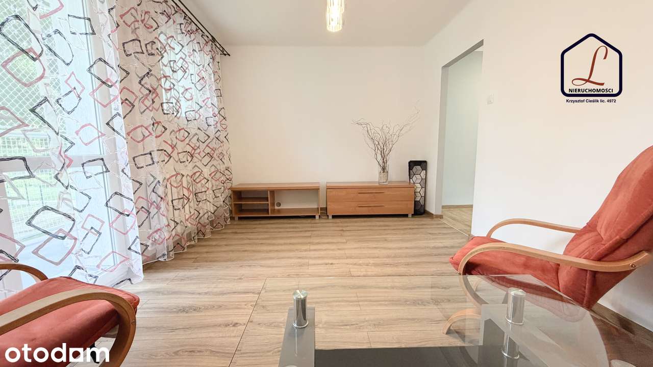 Mieszkanie 2 pokojowe, 38m2, parter, balkon.
