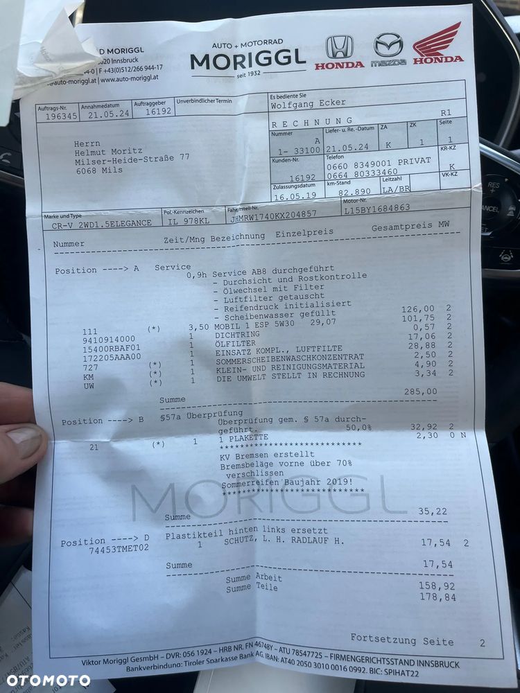 Honda CR-V 1.5T 2WD Elegance - 30