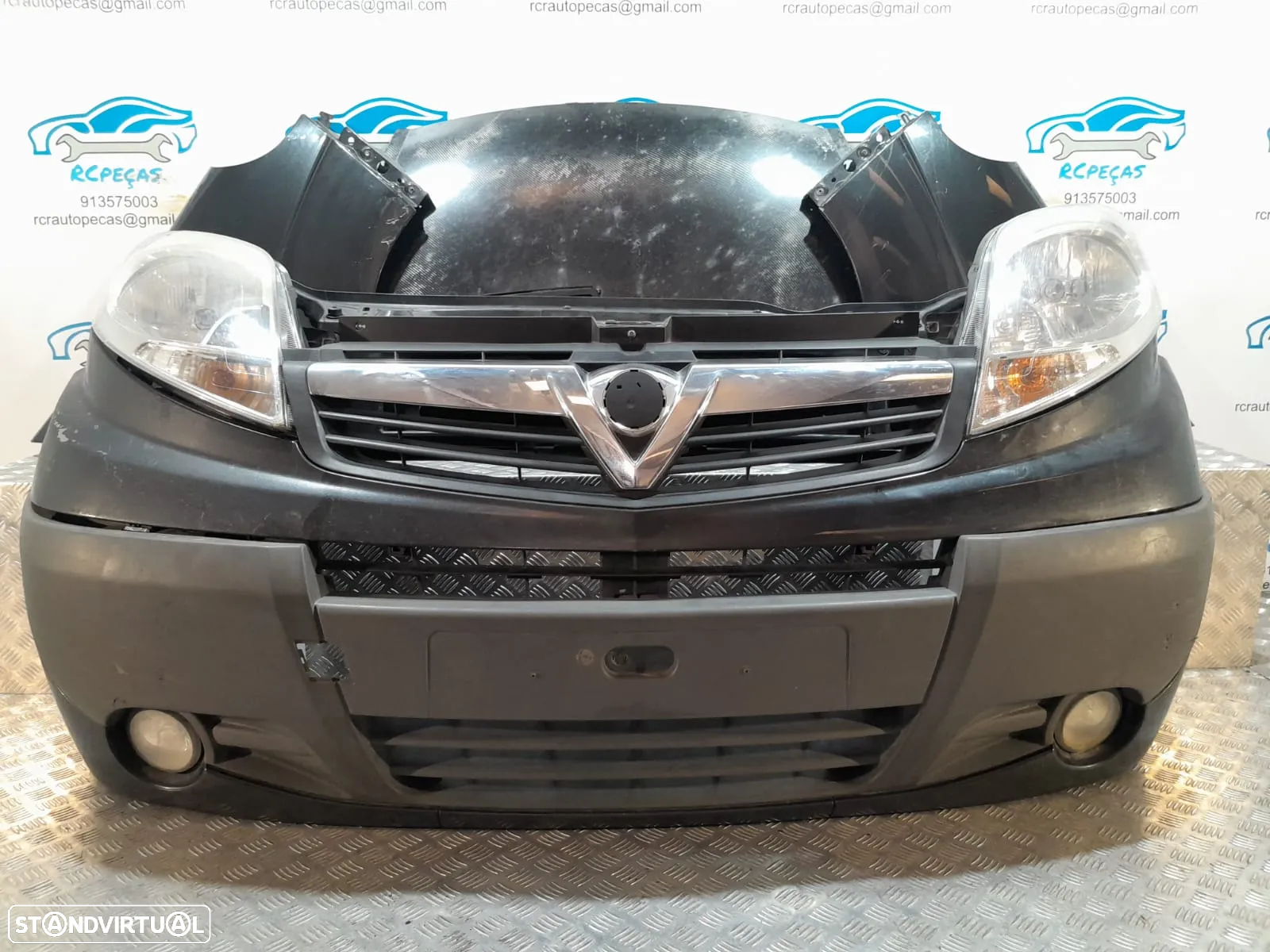FRENTE COMPLETA OPEL VIVARO A X83 FACELIFT CAPOT PARACHOQUES GUARDA-LAMAS OTICAS RADIADOR VENTILADOR FRENTE FIBRA REFORÇO - 4