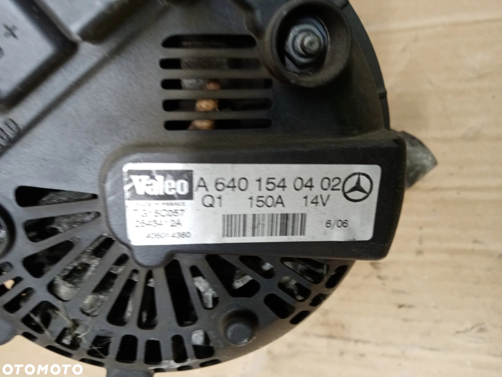 Alternator prądnica Mercedes W169 2.0 CDI A6401540402 - 4