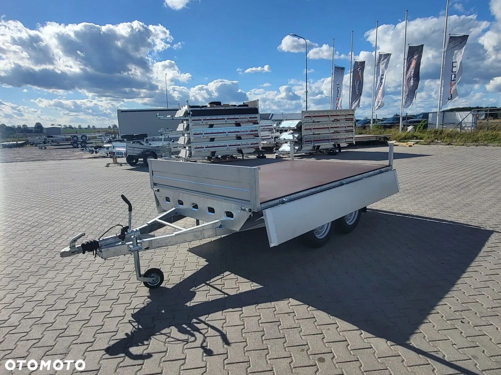 Rydwan DOSTAWA platforma z burtami KOŁA POD SPODEM 300x195, DMC 2700kg, spawana rama - 2
