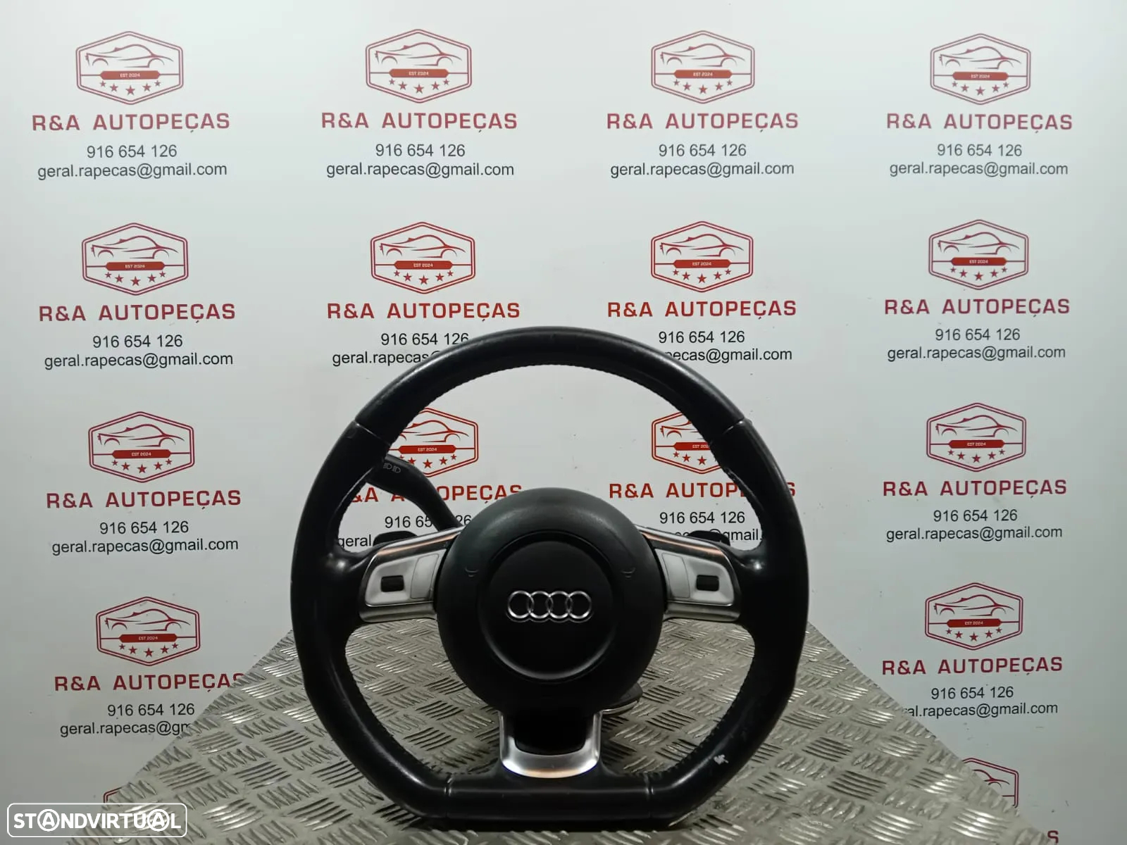 Volante pele Audi TT 8J 8J3 Flat Bottom - 2