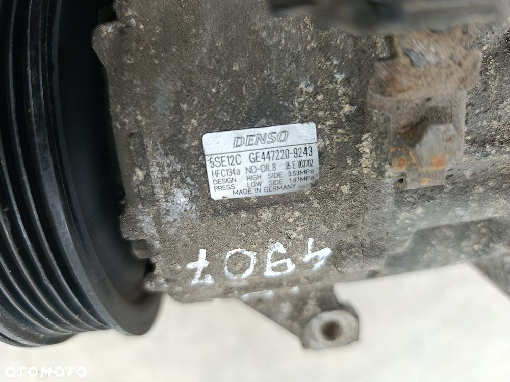 POMPA, SPRĘŻARKA KLIMATYZACJI TOYOTA COROLLA VERSO II 447220-9243 DENSO 1.6 - 4