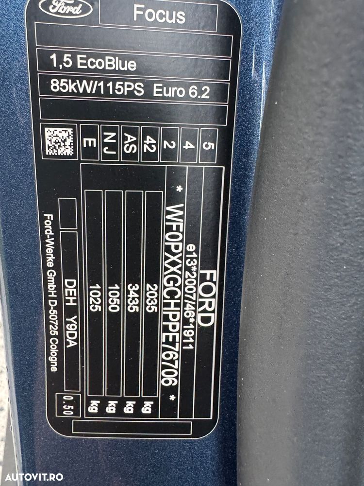 Ford Focus 1.5 EcoBlue Start-Stopp-System Aut. ACTIVE X - 25