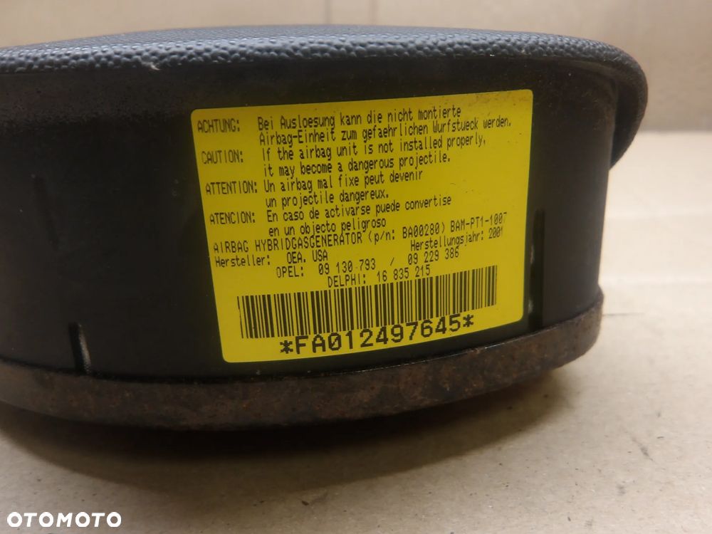 OPEL CORSA C 00-03 1.2B PODUSZKA AIRBAG KIEROWCY - 7