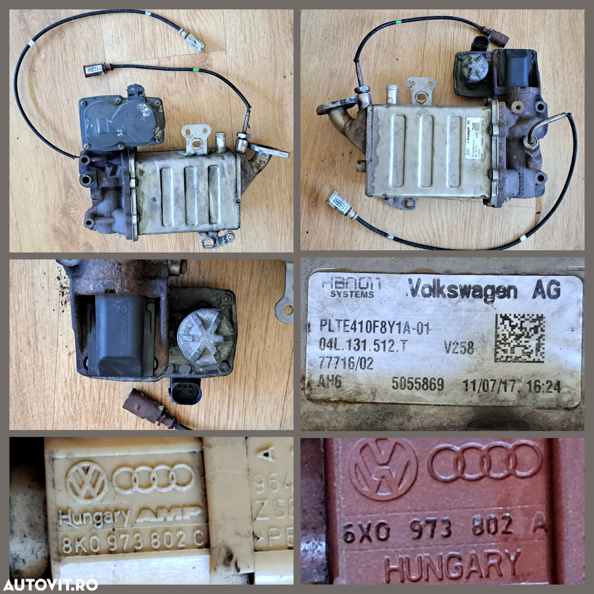 -2- Anexe motor CXH VW T6 2.0 tdi 2019 21 000 km catalizator sonda lambda supapa vacuum flansa lichid racire fulie motor fulie pompa servo pompa recirculare apa instalatie electrica motor - 8