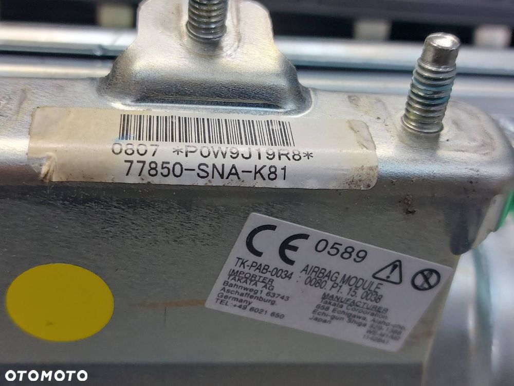 ZESTAW POSTRZAŁOWY KOKPIT DESKA MODUŁ PODUSZKA HONDA CIVIC VIII SEDAN - 10
