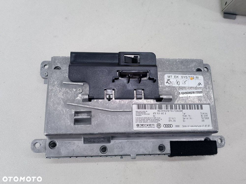 ZESTAW MUTIMEDIALNY AUDI A6 C6 4F0035541L 4E0919887L  4F1919611M 4F0919603B - 3