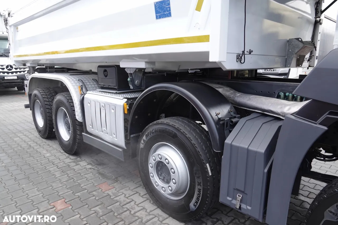 Mercedes-Benz AROCS 3243 / 8x4 / CAMION BASCULANTE + HYDROBOARD / BORDMATIC / MEILLER KIPPER / EURO 6 / ANVELOPE 100% / 50.000 km. - 20