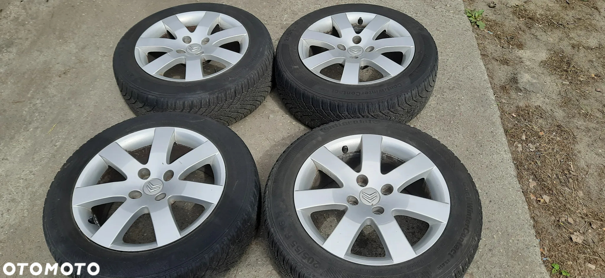 Peugeot Citroen Alufelgi 16 Koła 16 z oponami zimowymi  7x16 ET32 4x108 65,1 9680729880 KOMPLET - 3