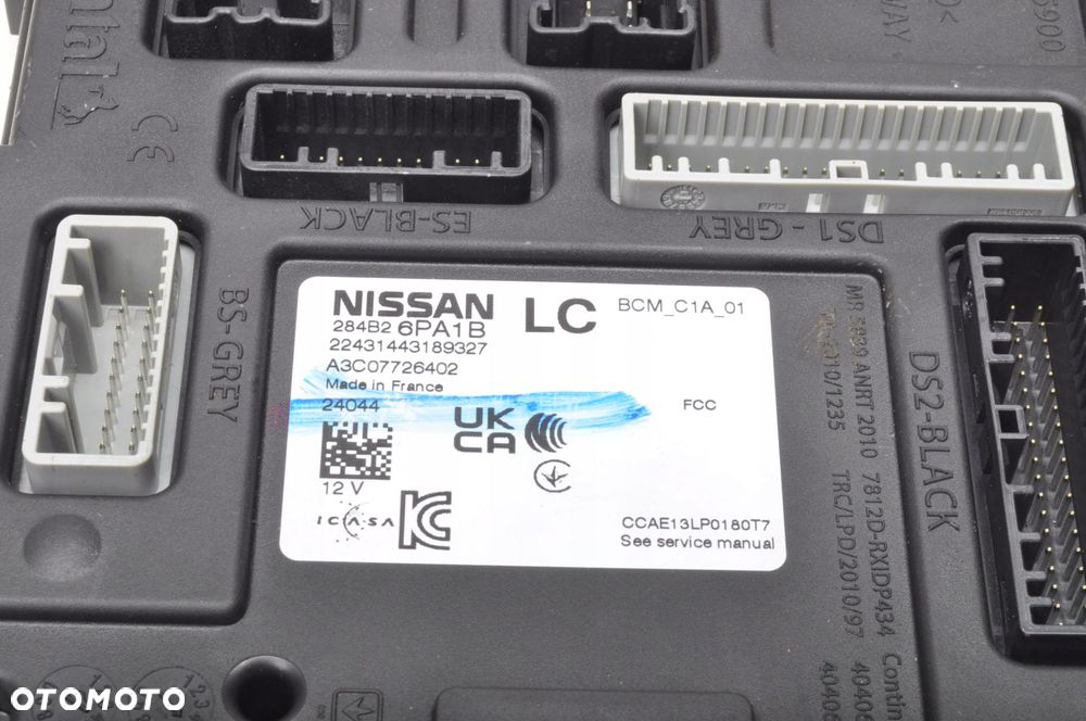 NISSAN JUKE II F16 1.0 MODUŁ STEROWNIK BCM 284B26PA1B - 2