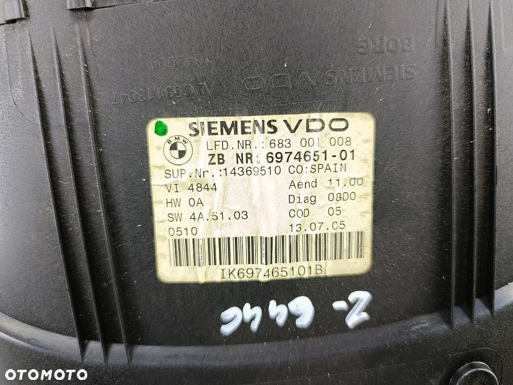 LICZNIK BMW 3 E90 6974651  VDO 2.0 16V 320i - 5