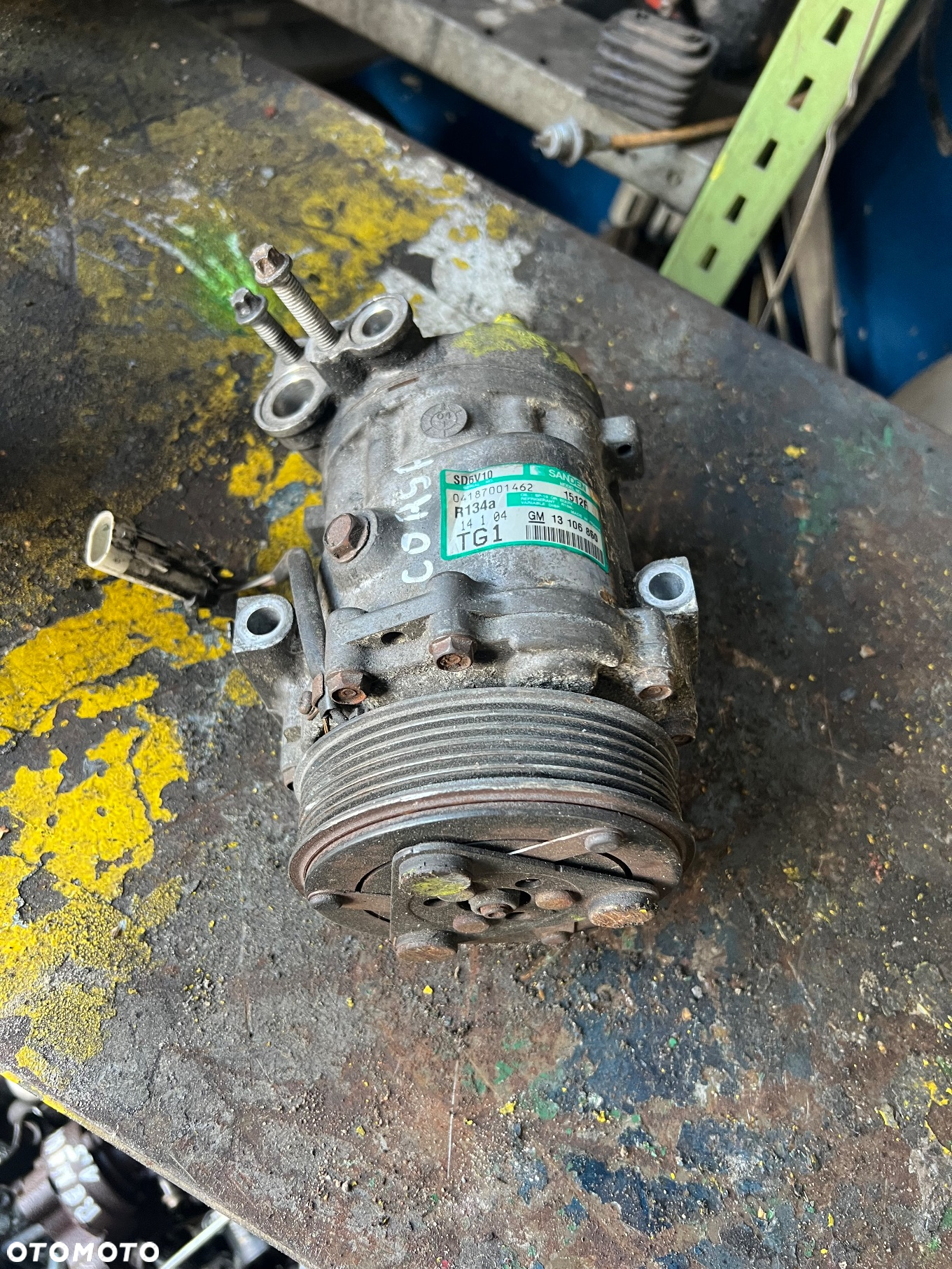 Kompresor sprężarka klimatyzacji Sanden SD6V10 GM13106850 Opel Suzuki 1.3 1.7 - 4