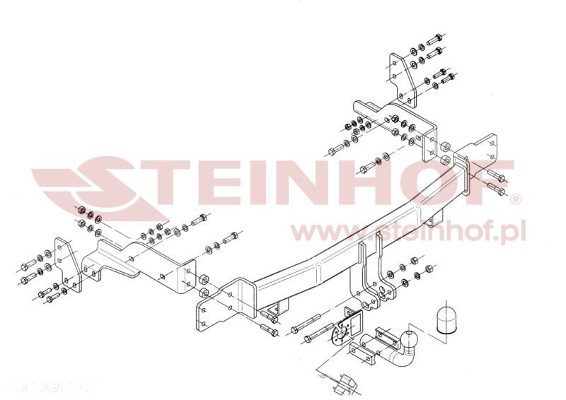 Hak Holowniczy + WIĄZKA 7PIN do Kia Sorento od 2006 do 2009 - 2