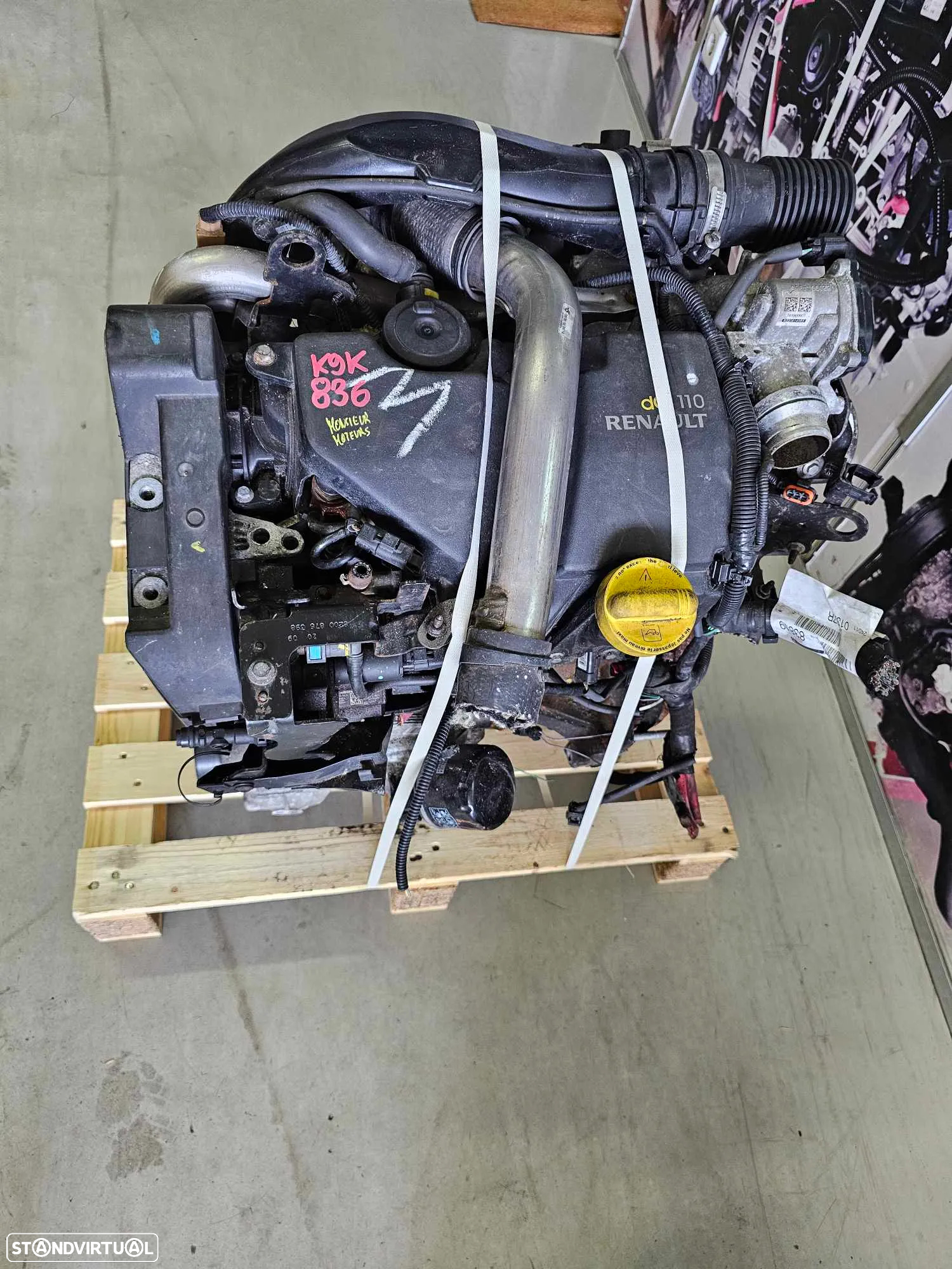 Motor Renault Megane III 1.5 DCI, de 110cv, ref K9K 836 - 2