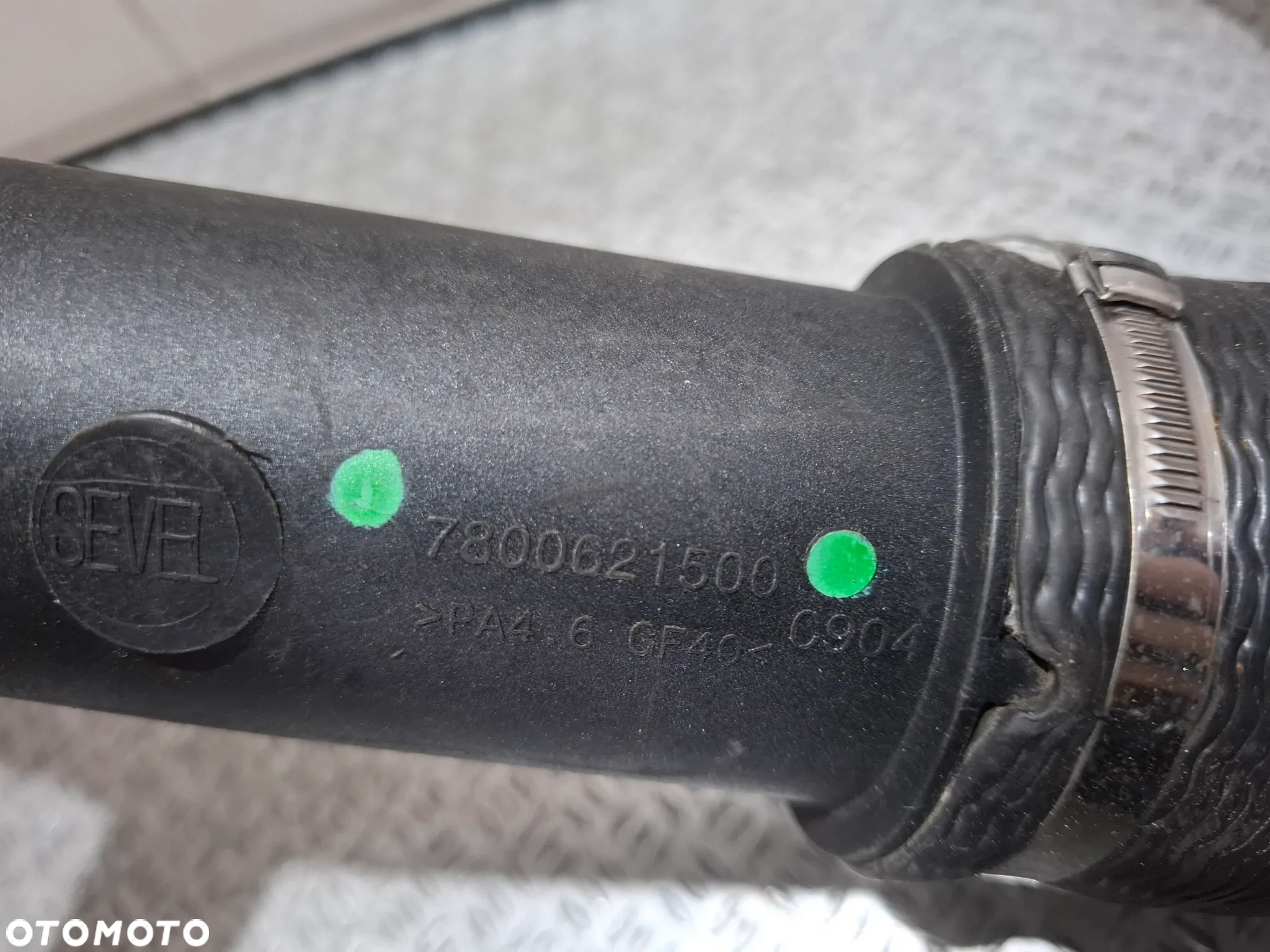 Rura intercoolera Fiat Ducato  2,3 JTD nr 780062100 rok 2019 - 2