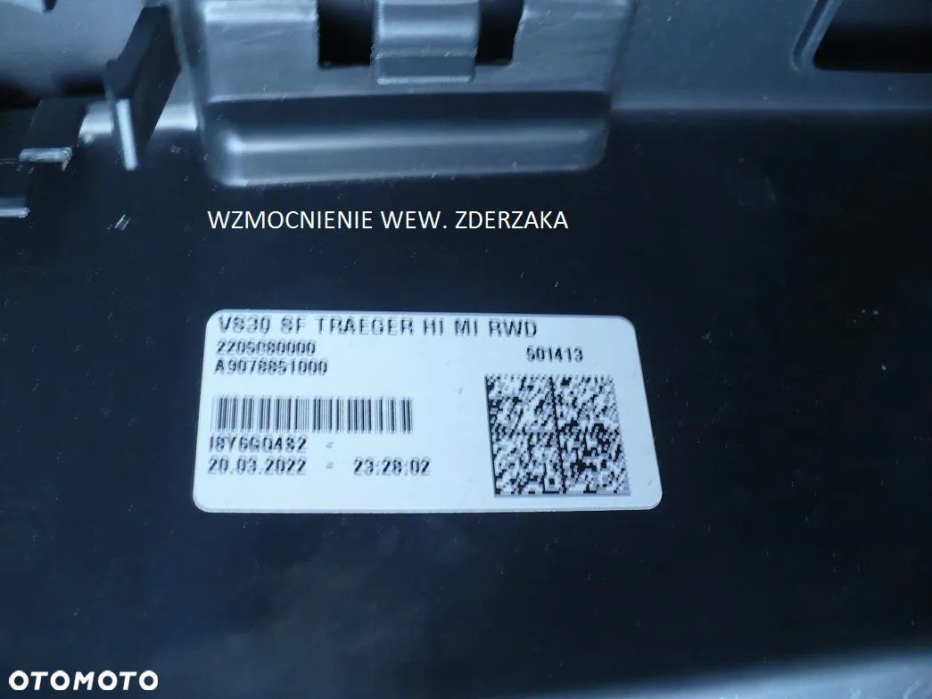 SPRINTER 907 ZDERZAK TYL WZMOCNIENIE PDC ZDERZAK A9078804700 - 7