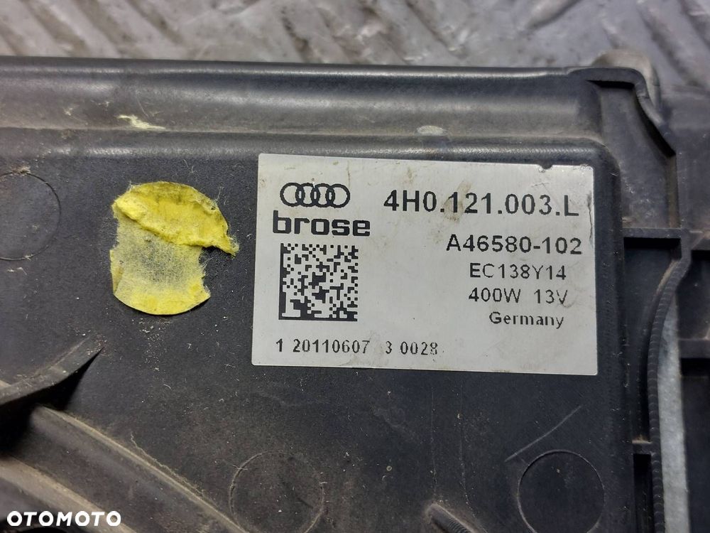 KOMPLET CHŁODNIC + WENTYLATORY AUDI A7 4G 3.0 TFSI 4H0121003L - 3