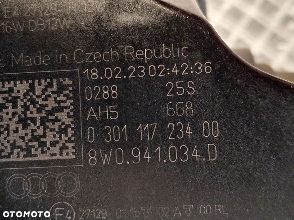 lampa przod prawa audi a4 b9 lift 19- 8w 8w0 full led europa orginal demont - 9