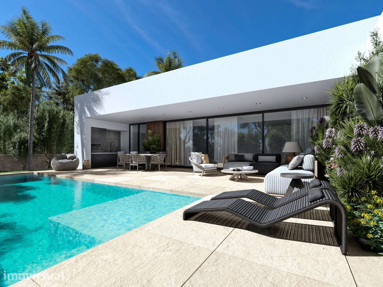 MORADIA T3 DE LUXO CHAVE NA MÃO COM PISCINA E GARAGEM ENTRE PORTIMÃO E - Grande imagem: 2/11