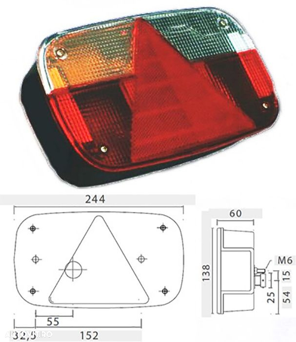 Lampa Stop remorca Multipoint 3